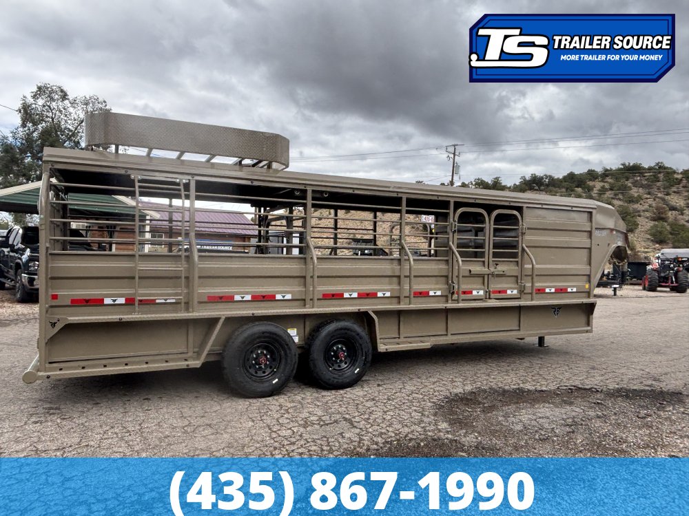 6.5x24 Ranch Boss STR-610 Horse Trailer - 18K GVWR -