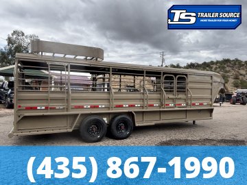 6.5x24 Ranch Boss STR-610 Horse Trailer - 18K GVWR -