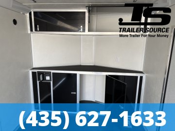 8.5x24 Haulmark Heat Enclosed Car Hauler Trailer - 7'6" Interior - 10K GVWR 2 Tone Color, Black Out Package, Rear Spoiler w/ Load Lights