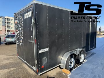 7x16 Haulmark Passport Enclosed Cargo Trailer - 7K GVWR - D-Rings, Ramp Door