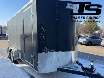 7x16 Haulmark Passport Enclosed Cargo Trailer - 7K GVWR - D-Rings, Ramp Door