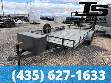 7x16 MR STEEL  Utility Trailer - 7K GVWR - Alloy Wheels