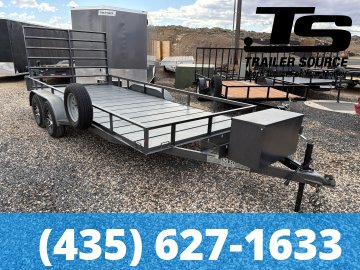 7x16 MR STEEL  Utility Trailer - 7K GVWR - Alloy Wheels