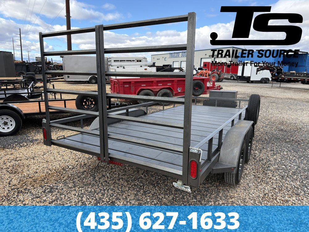 7x16 MR STEEL  Utility Trailer - 7K GVWR - Alloy Wheels