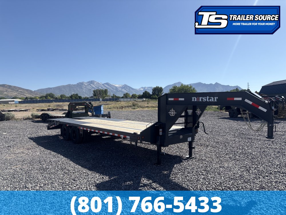 8.5x25 Norstar Iron Bull FXG Gooseneck Equipment Trailer - 22K GVWR - Mega Ramps