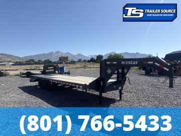 8.5x25 Norstar Iron Bull FXG Gooseneck Equipment Trailer - 22K GVWR - Mega Ramps