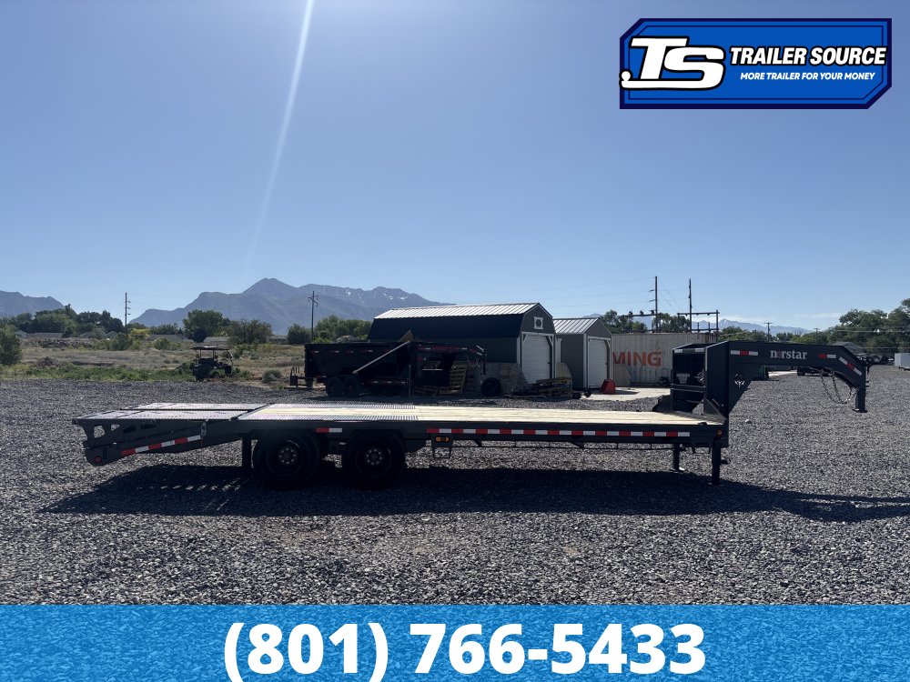 8.5x25 Norstar Iron Bull FXG Gooseneck Equipment Trailer - 22K GVWR - Mega Ramps