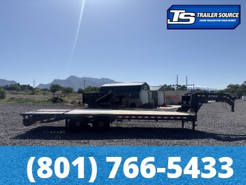 8.5x25 Norstar Iron Bull FXG Gooseneck Equipment Trailer - 22K GVWR - Mega Ramps