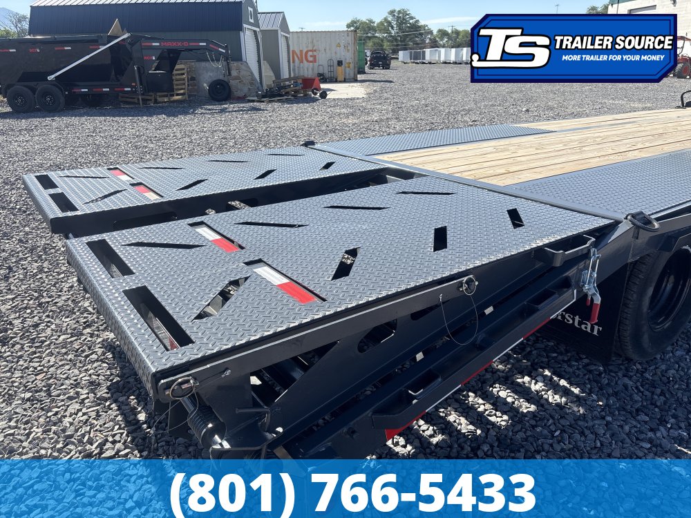 8.5x25 Norstar Iron Bull FXG Gooseneck Equipment Trailer - 22K GVWR - Mega Ramps