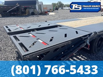 8.5x25 Norstar Iron Bull FXG Gooseneck Equipment Trailer - 22K GVWR - Mega Ramps