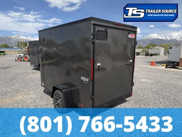 6x10 Pace American Outback DLX Enclosed Cargo Trailer - 6'6" Interior - 3.5K GVWR - Alloy Wheels, Black Out Package, Ramp Door