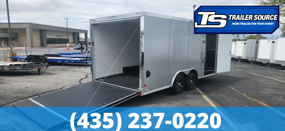 8.5x20 American Hauler Mach Enclosed Car Hauler Trailer - 7'0" Interior - 10K GVWR - Ramp Door