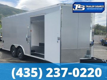 8.5x20 American Hauler Mach Enclosed Car Hauler Trailer - 7'0" Interior - 10K GVWR - Ramp Door