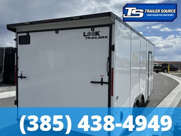 8.5x20 Look ST DLX Enclosed Cargo Trailer - 7'0" Interior - 7K GVWR - .080 PolyCor, Black Out Package, Rear Spoiler w/ Load Lights