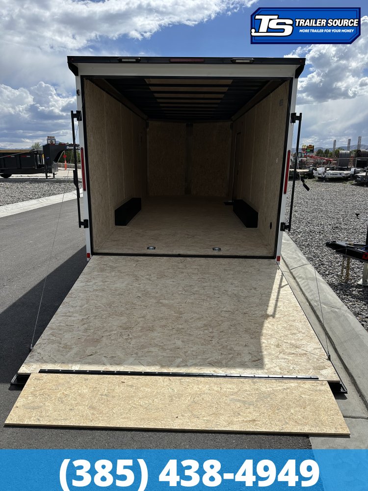 8.5x20 Look ST DLX Enclosed Cargo Trailer - 7'0" Interior - 7K GVWR - .080 PolyCor, Black Out Package, Rear Spoiler w/ Load Lights