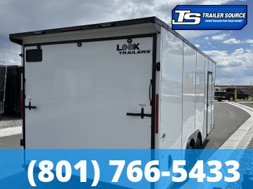 8.5x20 Look ST DLX Enclosed Cargo Trailer - 7'0" Interior - 7K GVWR - .080 PolyCor, Black Out Package, Rear Spoiler w/ Load Lights