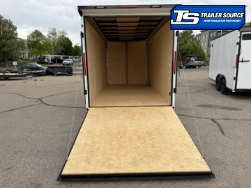 7x16 Look ST DLX Enclosed Cargo Trailer - 7'0" Interior - 7K GVWR - .080 PolyCor, Black Out Package, Ramp Door, Rear Spoiler w/ Load Lights