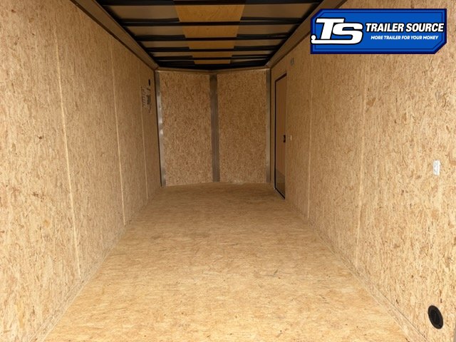 7x16 Look ST DLX Enclosed Cargo Trailer - 7'0" Interior - 7K GVWR - .080 PolyCor, Black Out Package, Ramp Door, Rear Spoiler w/ Load Lights