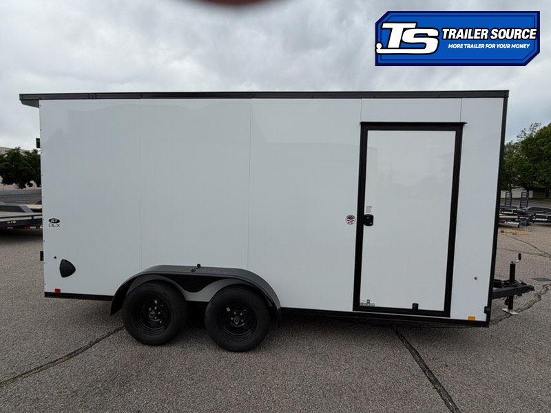 7x16 Look ST DLX Enclosed Cargo Trailer - 7'0" Interior - 7K GVWR - .080 PolyCor, Black Out Package, Ramp Door, Rear Spoiler w/ Load Lights
