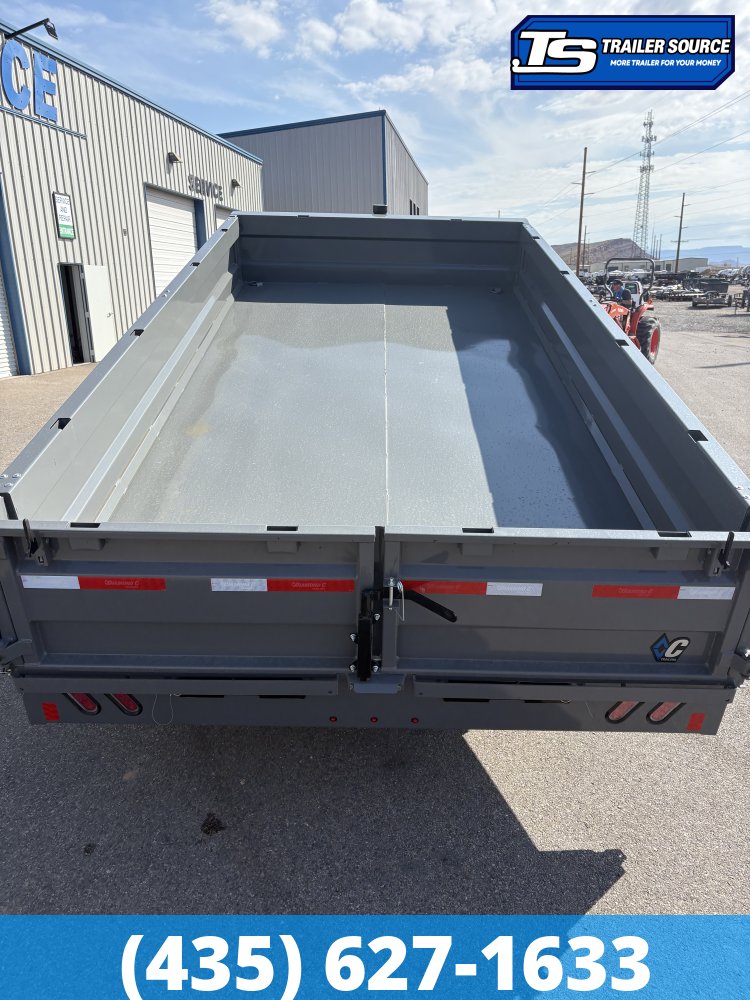 8x16 Diamond C DOD 207 Deckover Dump Trailer - 24" Sides - 15.5K GVWR -