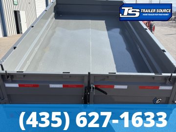 8x16 Diamond C DOD 207 Deckover Dump Trailer - 24" Sides - 15.5K GVWR -