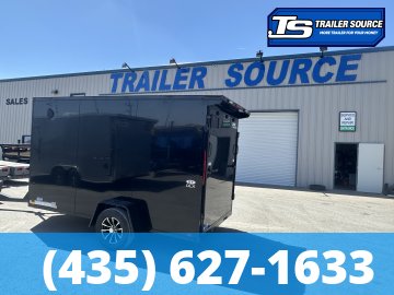 6x12 Look ST DLX Enclosed Cargo Trailer - 6'6" Interior - 3.5K GVWR - .080 PolyCor, Alloy Wheels, Black Out Package, Rear Spoiler w/ Load Lights