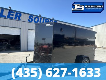 6x12 Look ST DLX Enclosed Cargo Trailer - 6'6" Interior - 3.5K GVWR - .080 PolyCor, Alloy Wheels, Black Out Package, Rear Spoiler w/ Load Lights