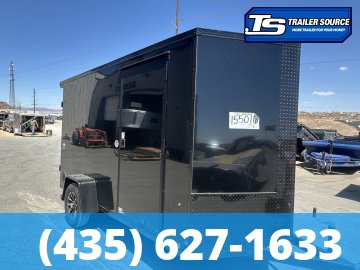 6x12 Look ST DLX Enclosed Cargo Trailer - 6'6" Interior - 3.5K GVWR - .080 PolyCor, Alloy Wheels, Black Out Package, Rear Spoiler w/ Load Lights
