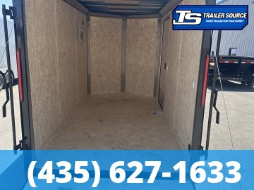 6x12 Look ST DLX Enclosed Cargo Trailer - 6'6" Interior - 3.5K GVWR - .080 PolyCor, Alloy Wheels, Black Out Package, Rear Spoiler w/ Load Lights