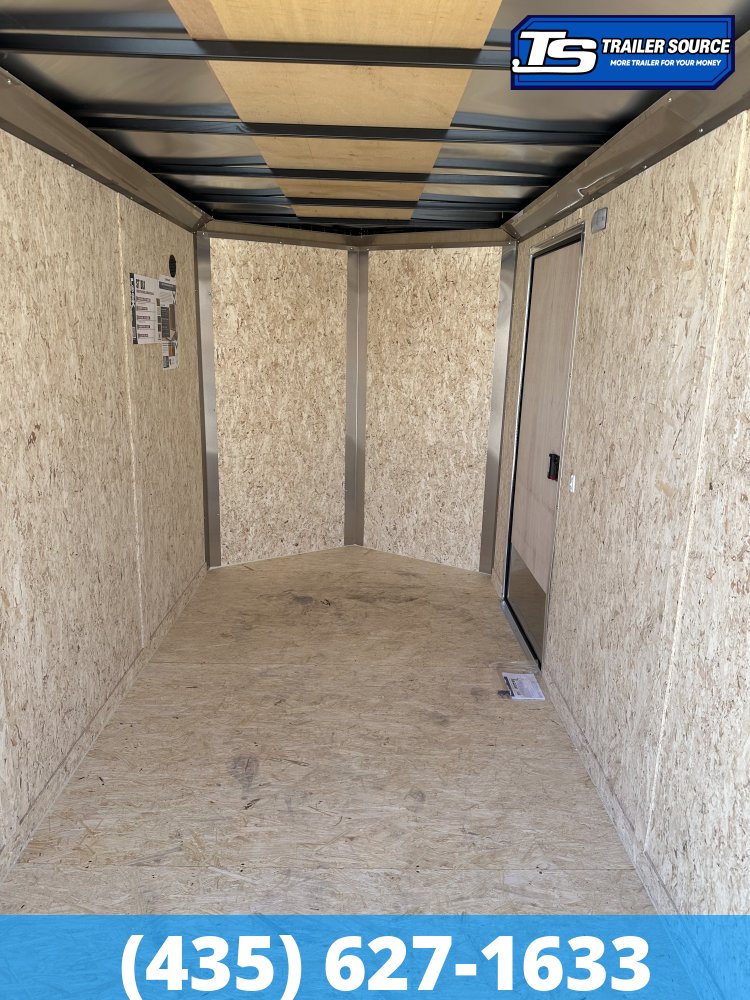 6x12 Look ST DLX Enclosed Cargo Trailer - 6'6" Interior - 3.5K GVWR - .080 PolyCor, Alloy Wheels, Black Out Package, Rear Spoiler w/ Load Lights