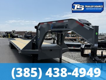 8.5x40 Diamond C FMAX-HDT 212 Pacesetter Pkg Pacesetter Pkg Gooseneck Hydraulic Dovetail Equipment Trailer - 25.9K GVWR -