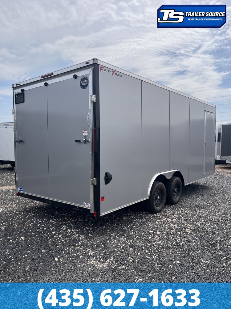8.5x20 Wells Cargo Fast Trac Deluxe Enclosed Cargo Trailer - 7'6" Interior - 10K GVWR - .080 PolyCor, Dovetail