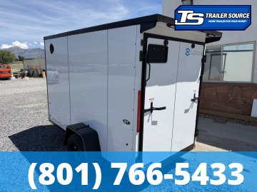 5x10 Look ST DLX Enclosed Cargo Trailer - 6'0" Interior - 3.5K GVWR - .080 PolyCor, Black Out Package, Rear Spoiler w/ Load Lights, Side Door