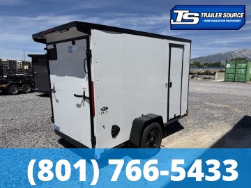 5x10 Look ST DLX Enclosed Cargo Trailer - 6'0" Interior - 3.5K GVWR - .080 PolyCor, Black Out Package, Rear Spoiler w/ Load Lights, Side Door