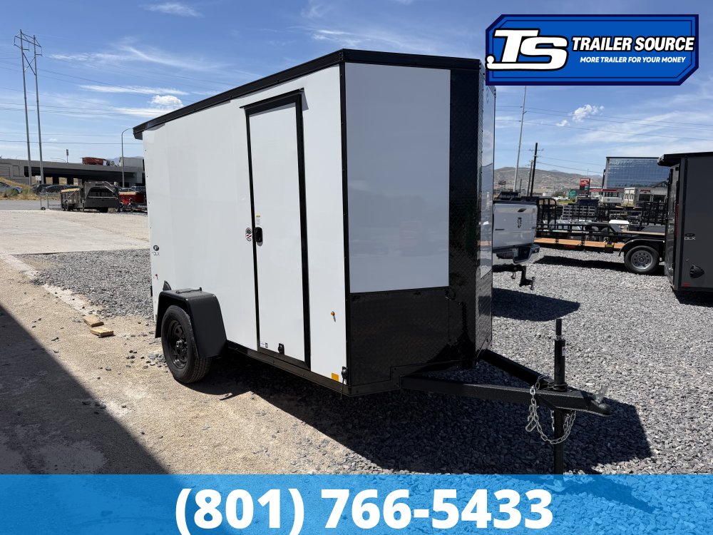 5x10 Look ST DLX Enclosed Cargo Trailer - 6'0" Interior - 3.5K GVWR - .080 PolyCor, Black Out Package, Rear Spoiler w/ Load Lights, Side Door