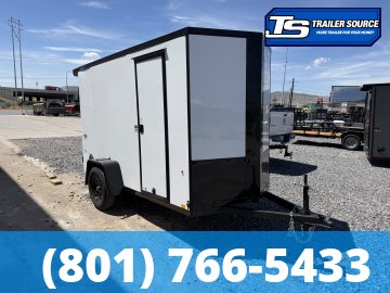 5x10 Look ST DLX Enclosed Cargo Trailer - 6'0" Interior - 3.5K GVWR - .080 PolyCor, Black Out Package, Rear Spoiler w/ Load Lights, Side Door