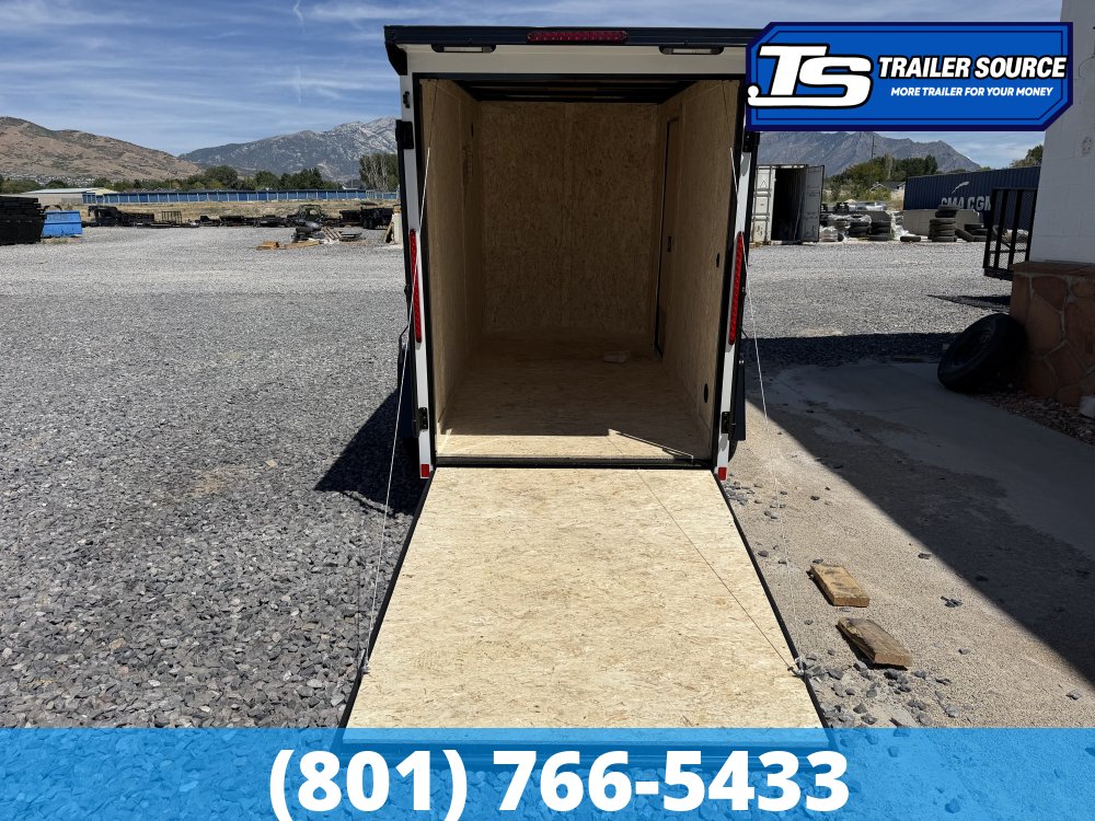 5x10 Look ST DLX Enclosed Cargo Trailer - 6'0" Interior - 3.5K GVWR - .080 PolyCor, Black Out Package, Rear Spoiler w/ Load Lights, Side Door