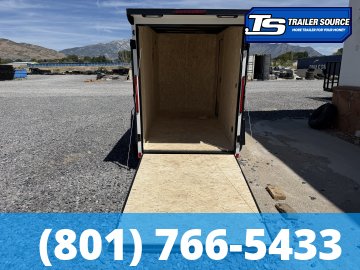 5x10 Look ST DLX Enclosed Cargo Trailer - 6'0" Interior - 3.5K GVWR - .080 PolyCor, Black Out Package, Rear Spoiler w/ Load Lights, Side Door