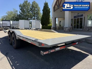 8.5x22 Diamond C HXD 210 Wide Body w/ Drive Over Fenders Tilt Trailer - 23K GVWR - Hydraulic Jack(s)
