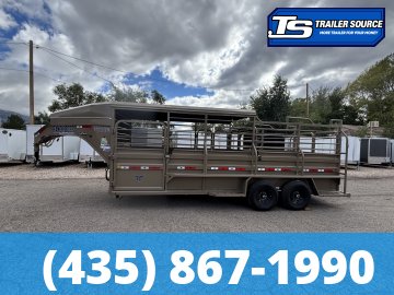 6.5x20 Ranch Boss STR-650 Horse Trailer - 15.7K GVWR -