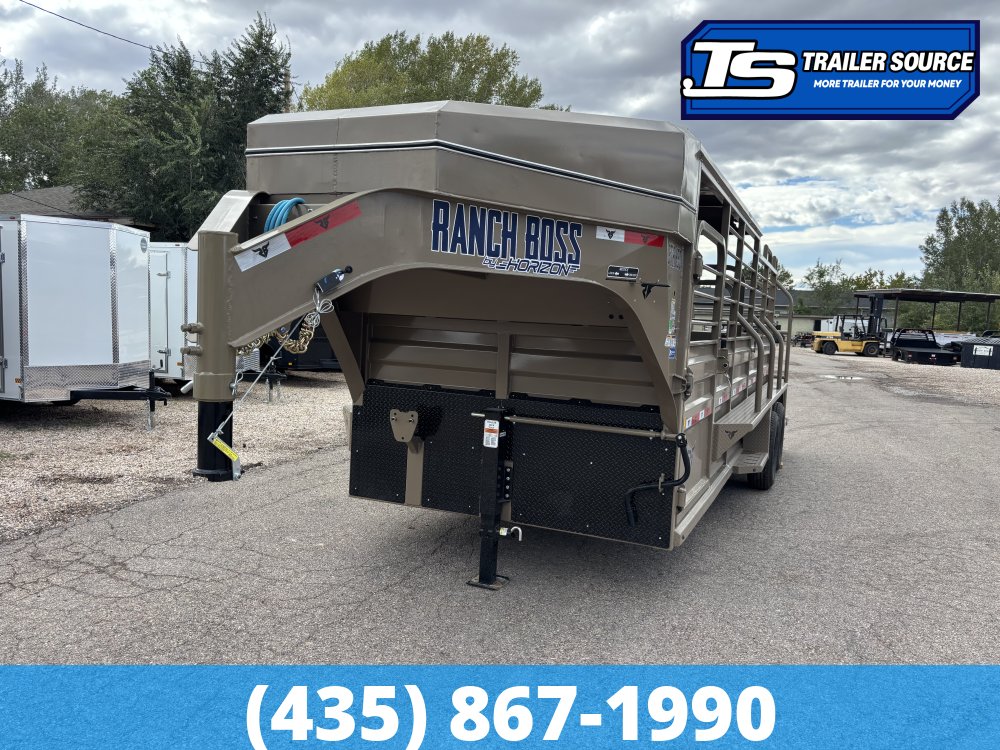 6.5x20 Ranch Boss STR-650 Horse Trailer - 15.7K GVWR -