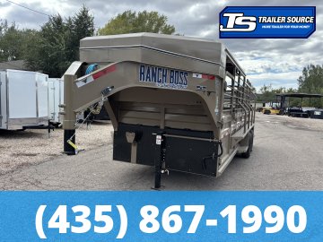 6.5x20 Ranch Boss STR-650 Horse Trailer - 15.7K GVWR -