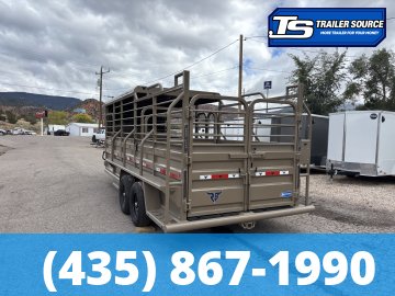 6.5x20 Ranch Boss STR-650 Horse Trailer - 15.7K GVWR -