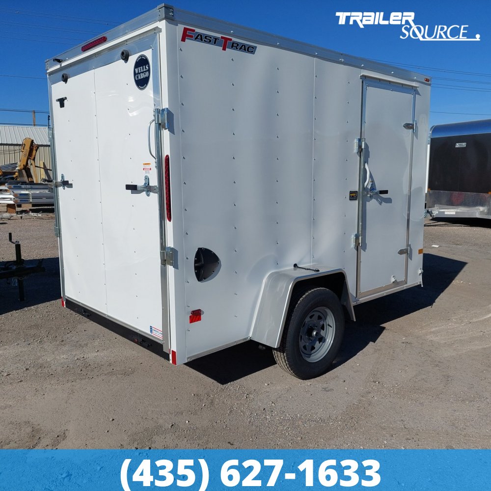 6x10 Wells Cargo FastTrac 6'6" Interior 3.5K Single Axle Enclosed Cargo