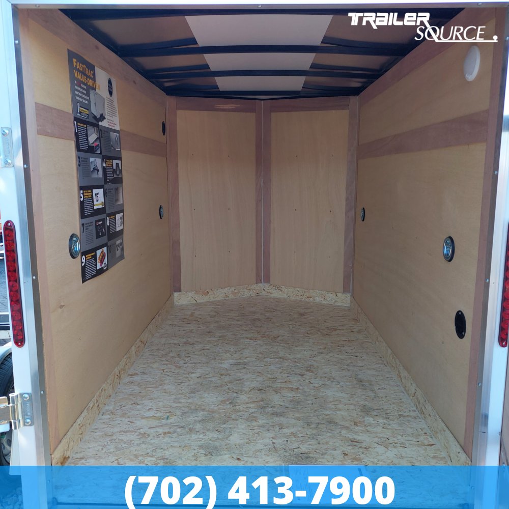 5x8 Wells Cargo FastTrac 5'6" Interior Single Axle Enclosed Cargo