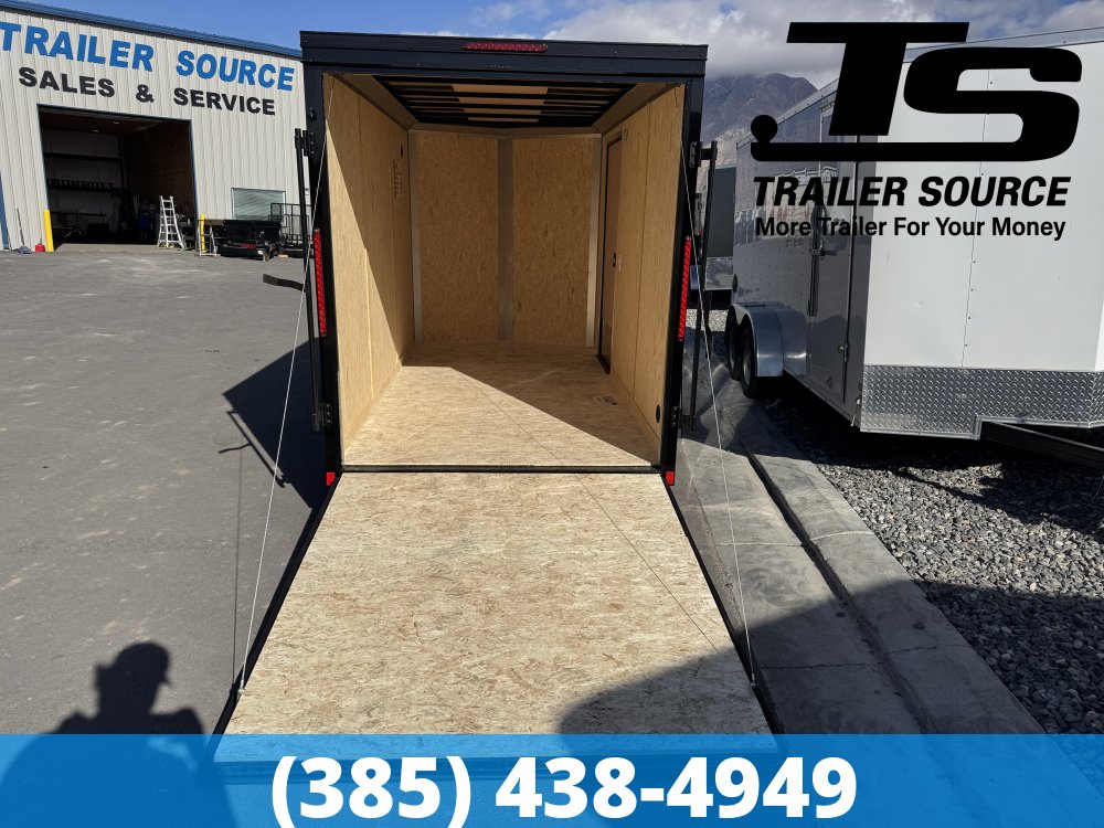 6x12 Cargo Express EX Series DLX Enclosed Cargo Trailer - 6'6" Interior - 3.5K GVWR - .080 PolyCor, Alloy Wheels, Black Out Package