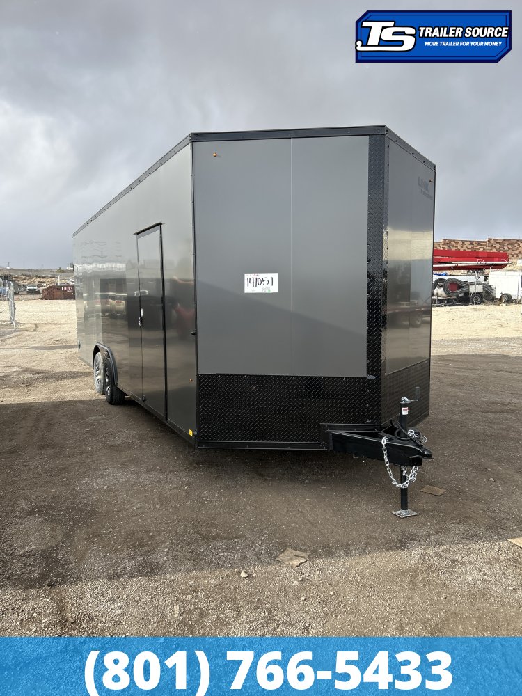 8.5x24 Look Element SE Enclosed Cargo Trailer - 7'6" Interior - 10K GVWR - .080 PolyCor, Alloy Wheels, Black Out Package, Lower Cabinet, Rubber Coin Floor, Upper Cabinet, Vinyl Cei
