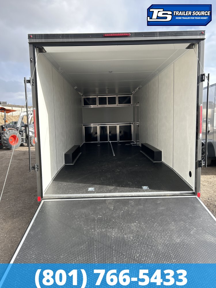 8.5x24 Look Element SE Enclosed Cargo Trailer - 7'6" Interior - 10K GVWR - .080 PolyCor, Alloy Wheels, Black Out Package, Lower Cabinet, Rubber Coin Floor, Upper Cabinet, Vinyl Cei