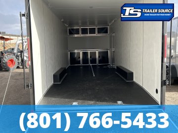 8.5x24 Look Element SE Enclosed Cargo Trailer - 7'6" Interior - 10K GVWR - .080 PolyCor, Alloy Wheels, Black Out Package, Lower Cabinet, Rubber Coin Floor, Upper Cabinet, Vinyl Cei