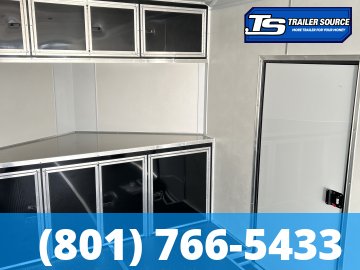 8.5x24 Look Element SE Enclosed Cargo Trailer - 7'6" Interior - 10K GVWR - .080 PolyCor, Alloy Wheels, Black Out Package, Lower Cabinet, Rubber Coin Floor, Upper Cabinet, Vinyl Cei